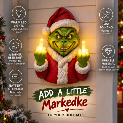 Mischief LED Wall Decor | Spooky & Funny Holiday Light, Indoor & Outdoor