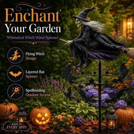 🧙‍♀️ The Enchanted Witch Garden Wind Spinner